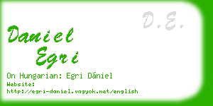 daniel egri business card